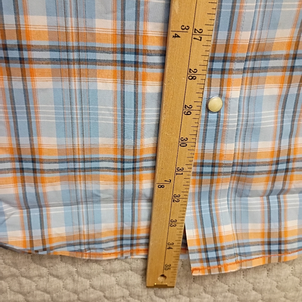 Panhandle Rough stock Men's 2XL Relaxed Button Up Shirt Short Sleeve - Picture 5 of 9